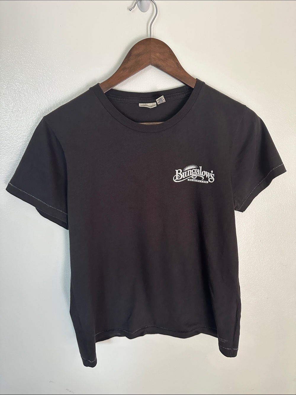 American Eagle Outfitters Black Logo Tee